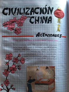 an open book with pictures and text on it that says culizacion china