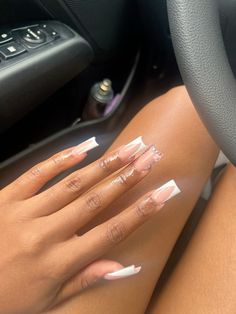 Square Nail, Aesthetic Nails, Long Acrylic, Birthday Idea, Unique Acrylic Nails, Square Nails, Toe Designs, Mani Pedi, Long Acrylic Nails