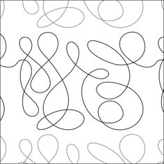 an abstract design in black and white with swirly lines on the bottom half of it