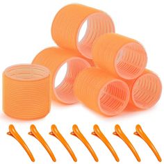 PRICES MAY VARY. [EASY TO USE] - These self grip rollers are extremely easy to put in and to take out. Instructions on how to use them are on the package. The instructions are only a of the ways that you can use them. [VOLUME BUILDING] - Get beautiful voluminous hair with Sungenol Hair Rollers. These salon hairdressing curlers help add great body and bounce to hair making beautiful and stylish curls. [DIFFERENT SIZES] - This Hair roller set includes 2 sizes,Jumbo rollers X4,Large rollers X3. The Roller Set Hair, Diy Hair Styles, Hair Roller Set, Hair Roller Clips, Rosé Red Hair, Velcro Hair Rollers, Roller Set Hairstyles, Styling Wand, Heatless Hair