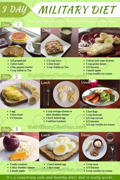 3 Day Military Diet 3 Day Military, Effective Diet, Fat Loss Diet Plan, Resep Diet, Fat Loss Diet