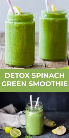 Spinach Smoothie Recipes, Menu Sarapan Sehat, Resep Smoothie, Smoothie Recipes Healthy Breakfast, Resep Diet, Smoothie Detox, Spinach Smoothie, Makanan Diet, Green Smoothies