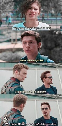 the avengers movie scene with captain america and iron man in each one's face