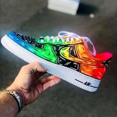 Rainbow Cartoon, Nike Shoes Air Force, Baskets Nike, Air Force One