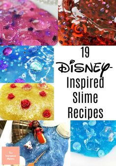 disney inspired slime recipes for kids