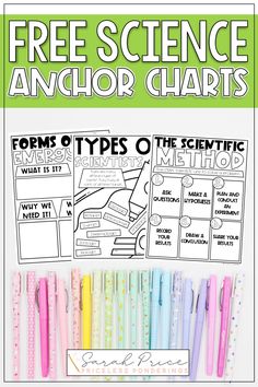 the free science anchor chart for students to use