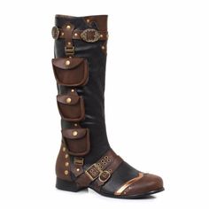 Mens Steampunk, Steampunk Boots, Pirate Boots, Mode Steampunk, Steampunk Pirate, Goth Shoes, Ellie Shoes, Style Steampunk, Steampunk Accessories