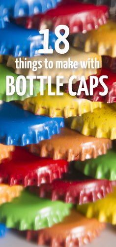 One of my favorite upcycled crafts: bottle cap crafts! Includes loads of easy ideas and crafts for kids, teens, and adults (and even some preschool art ideas) Beer Top Crafts Bottle Caps, Beer Cap Projects For Bar, Crafts With Beer Bottle Caps, Pop Cap Crafts, What To Make With Bottle Caps, How To Make Bottle Cap Art, Pop Bottle Cap Crafts, Christmas Bottle Cap Crafts, Bottle Top Crafts Diy