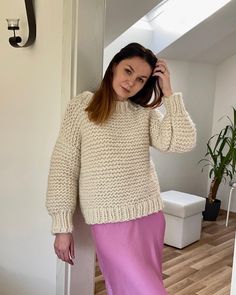 Very nice hand made Oversized pullover / sweater in beige color.  100% Wool . Please note that all items are knitted by hand and therefore each item is unique.  Most orders are shipped the next few days,  Drop us an email for made-to-measure or if you have any questions.  Feel free to follow us in www.instagram.com/little.knittery Beige Chunky Knit Crew Neck Cropped Sweater, Cream Chunky Knit Turtleneck Sweater, Beige Crew Neck Cropped Sweater In Chunky Knit, Beige Cropped Chunky Knit Sweater With Crew Neck, Cozy Hand-knitted Winter White Sweater, Cream Chunky Knit Sweater For Winter, Cozy Hand Knitted Winter White Sweater, Cozy Knitted Winter White Sweater, Cozy Textured Knit Cream Sweater