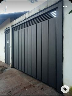 an image of a garage door that is closed