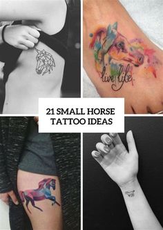 small horse tattoo ideas for girls