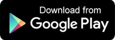 the google play logo is shown in white on a black background, with an arrow pointing to