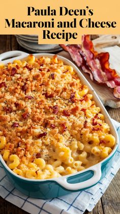 Paula Deen’s Macaroni and Cheese is the kind of dish that brings people together. Creamy, cheesy, and baked to perfection, it’s a Southern classic that has stood the test of time.  Whether you’re feeding a crowd at a family gathering or craving some serious comfort food, this recipe hits the spot every time. Dressed Up Mac And Cheese, Macaroni And Cheese Recipe For A Crowd, Mac N Cheese With Bacon Recipe, Paula Deen Macaroni And Cheese Recipe, Paula Deen Mac And Cheese Recipe, Paula Dean Macaroni And Cheese, Paula Deen Mac And Cheese Baked, Paula Dean Mac And Cheese Recipe, Paula Deen Baked Mac And Cheese