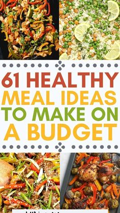 Healthy Budget, Meals To Make, Cheap Healthy, Cheap Healthy Meals, Cheap Dinners, 20 Dollars, Healthy Meal Plans, Budget Friendly Recipes