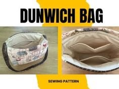 an image of a handbag with the words dunwich bag on it's side