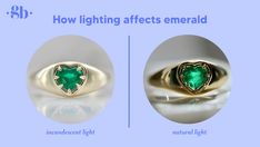 How lighting affects emeralds plus all our favorite oz-worthy emerald rings on our blog!