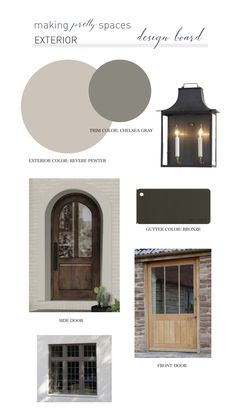 the exterior color scheme for a home