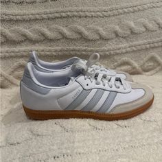 New Without Box Size 10.5 Women’s White/Baby Blue Adidas Shoes Originals, Adidas Samba, Adidas Shoes, Adidas Women, Baby Blue, Womens Shoes Sneakers, Adidas Originals, Shoes Sneakers, Blue And White