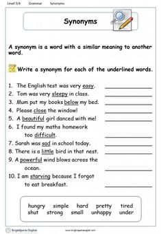 an english worksheet with words and pictures