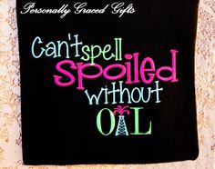 a black tank top with the words can't spell spelled without oil on it