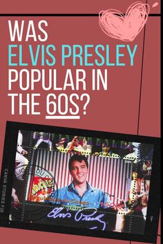 an advertisement for elvis presley on the cover of his book, popular in the 60s?