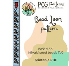 the bead loom pattern is designed to look like a flower