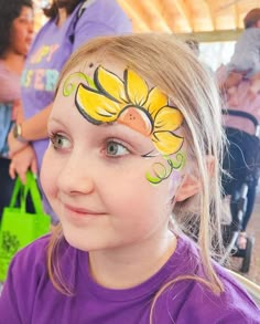 Face Paint Crayons Ideas, Fast Face Painting Designs, Simple Face Painting Ideas For Kids, Sun Face Painting, Fall Face Painting, Arm Face Paint, Simple Face Painting Ideas, Face Paint Party, Face Painting Flowers