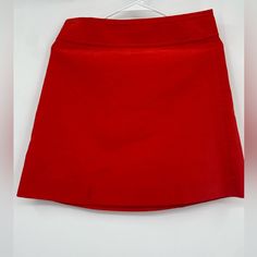 J. Crew Red Corduroy Mini Red Skirt Red Cotton Lined Skort, Red Cotton Skort, Mini Red Skirt, Red Skirt, Red Skirts, J Crew, Womens Skirt, Size 2, Skirt