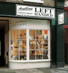 a store front with many items in the window