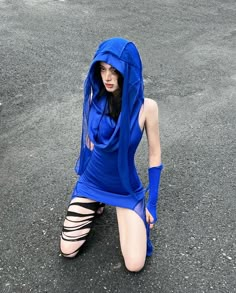 Square Neck Design, Rave Style, Punk Dress, Gothic Fairy, Round Neck Design, Dye Dress, Hooded Dress, Summer Tie Dye, Dark Wear