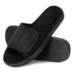 PRICES MAY VARY. IDEAL HOUSE SLIPPERS - Comfortable slip on slippers with micro suede adjustable upper. Soft texture lining plus breathable upper optimize temperature to keep feet comfy and cool. These slipper shoes deliver timeless style and ultimate warmth while keeping feet cool and dry in all season. COMFY & SUPPORTIVE INSOLE - High-density and thicker 80D memory foam footbed offers thick, stable support and adapts to your feet for a customizable cushioning fit. Multi-layer sponge and EVA in Ideal House, Slip On Slippers, Best Slippers, Memory Foam Shoes, Men Slippers, Slide Slippers, Loafer Slippers, Casual Loafers, House Shoes