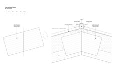 an architectural drawing shows the details of a corner wall and how it is made up