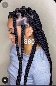 Trendy Box Braids, Easy Braid Hairstyles, Long Braided Hairstyles, American Hairstyles