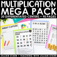 an array of printable activities for children to use in addition and subtraction mega pack