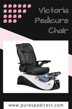 You don't have to spend a lot to ensure your clients are comfortable during their pedicures! The very trendy Victoria Pedicure Chair has it all for less than you think! Purse Hook, Diamond Quilt