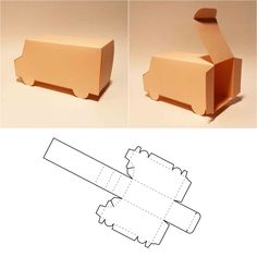 an open cardboard box with the lid cut out and ready to be used as a toy