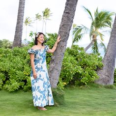 Leilani Holoku Hawaiian Dress Capture the essence of Hawaii in the Leilani Holoku dress, crafted with beautiful and stunning floral Hawaiian dress featured in a flattering, classy silhouette. Square neckline with pinched ruffles Elastic ruffled cap sleeves Flattering front and back darts Center back zip Cotton Poplin Made in Hawaii, USA Available in sizes S - XL Blue Fitted Hawaiian Dress, Blue Tropical Dress With Hibiscus Print, Hawaiian Muumuu, Hawaiian Print Dress, Aloha Dress, Aloha Print, Muumuu Dress, Hawaii Usa, Hawaiian Outfit