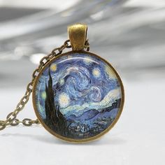 This listing is for one handmade art pendant with matching link chain. A glass dome is sealed over the artwork to protect and magnify the image, then set into a bronze or silver plated bezel. Metal is lead and nickel free.Pendant measures 1 inch (25mm) in diameter. Chain length is 24 inches long (61cm).Snake Chains are available here:https://www.etsy.com/shop/MissingPiecesStudio?section_id=14179823Ships in 3-5 business days from Tucson, AZ. All shipments will be sent first class via USPS. Please Artsy Gold Round Pendant Necklace, Artistic Nickel-free Necklace For Gifts, Bronze Cabochon Necklace For Gifts, Artistic Round Pendant Necklaces For Art Collection, Artsy Brass Jewelry For Gifts, Bronze Jewelry With Artistic Design, Artistic Bronze Jewelry With Artistic Design, Artsy Gold Pendant Jewelry, Gold Necklaces For Gifts