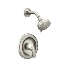 The Moen 82604SRN is a Posi-Temp shower. It comes from the Adler collection,  a series of bathroom fixtures with a nature-inspired design that gives an ageless yet fashion-forward appeal. You will love its solid metal construction with its Spot Resist brushed nickel finish that is resistant to fingerprints and water spots for a cleaner-looking bath.The Moen 82604SRNPosi-Temp features an adjustable limit stop and pressure balance valve that provides constant water temperature and pressure to your shower faucet. This shower faucet also offers savings to your wallet and water consumption as it meets the standards set by EPA WaterSense. It is also ADA-compliant, so it can be comfortably used by all customers, especially the elderly and the handicapped. In addition to these great features and b Water Consumption, Water Spots, Faucet Handles, Nature Inspired Design, Lever Handle, Water Temperature, Shower Faucet, Bathroom Faucets, Solid Metal