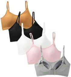 PRICES MAY VARY. Size - Recommend for 25.6-29.5 inch Bust, suitable for 10-16 years old girls who just start to wear training bras. Any questions, kindly please feel free to contact us. Material:Made of high quality 95% Cotton and 5% Spandex, soft, comfortable and breathability. Adjustable: adjustable straps ensure the right fit.Fixed cup Machine Wash,Hand or machine wash,Light weight and easy to Wash. Non chlorine bleach tumble dry low Please refer to the size measurement below before ordering. Cheap Solid Cotton Sports Bra, Childrens Bras, Light Support Micro-elastic Sports Bra, Cheap Micro-elastic Light Support Sports Bra, Pink Sports Bra With Light Support And Micro-elastic, Everyday Style Casual, Just Start, Everyday Fashion, Adjustable Straps