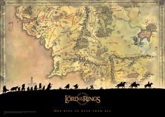 The Lord of the Rings (Middle Earth) MightyPrint™ Wall Art MP24170119 Middle Earth Map, Earth Poster, Window Wall Decor, Earth Map, Power Trip, Wall Banner, Fellowship Of The Ring, Compass Rose, The Lord Of The Rings