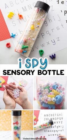 Sensory Bottles Preschool, Kindergarten Activity, Abc Phonics, Rainy Day Crafts, Screen Free Activities, Alphabet Activities Preschool