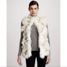 Jocelyn Fox Fur Vest Size S Very Good Condition 100% Fox Fur Fox Fur Vest, Fur Vest, Fox Fur, Color White, Fox, Jackets & Coats, Jackets For Women, Women Shopping, White