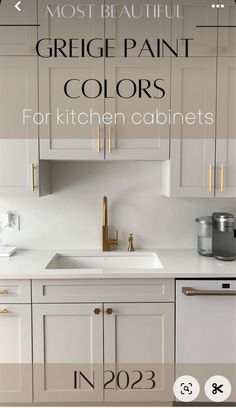 the most beautiful white paint colors for kitchen cabinets