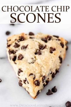 chocolate chip scones with text overlay