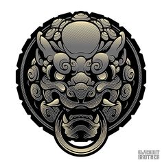 Foo Dog Tattoo Design, Foo Dog Tattoo, Japan Tattoo Design, Fu Dog, Japanese Drawings, Asian Tattoos, Japan Tattoo, Japanese Tattoo Art, Samurai Art