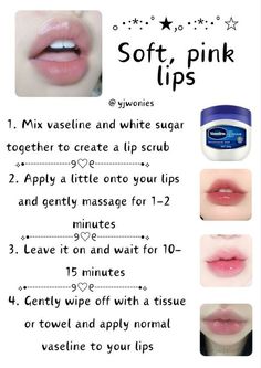 Soft Pink Lips, Beginner Skin Care Routine, Lip Care Tips, Face Skin Care Routine, Diy Skin Care Routine, Lip Care Routine, Good Skin Tips, Smink Inspiration, Basic Skin Care Routine