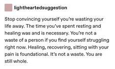 a poem written in black and white with the words stop convining yourself you're