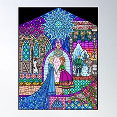 High-quality posters to hang in dorms, bedrooms or offices. Multiple sizes are available. Printed on 185gsm semi gloss poster paper. Additional sizes are available. Disney Stained Glass, Window Poster, Sisterly Love, Glass Window Art, Window Art, Stained Glass Window, Blank Walls, Stained Glass Art, Stained Glass Windows