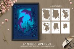 the paper cut art templates are ready to use